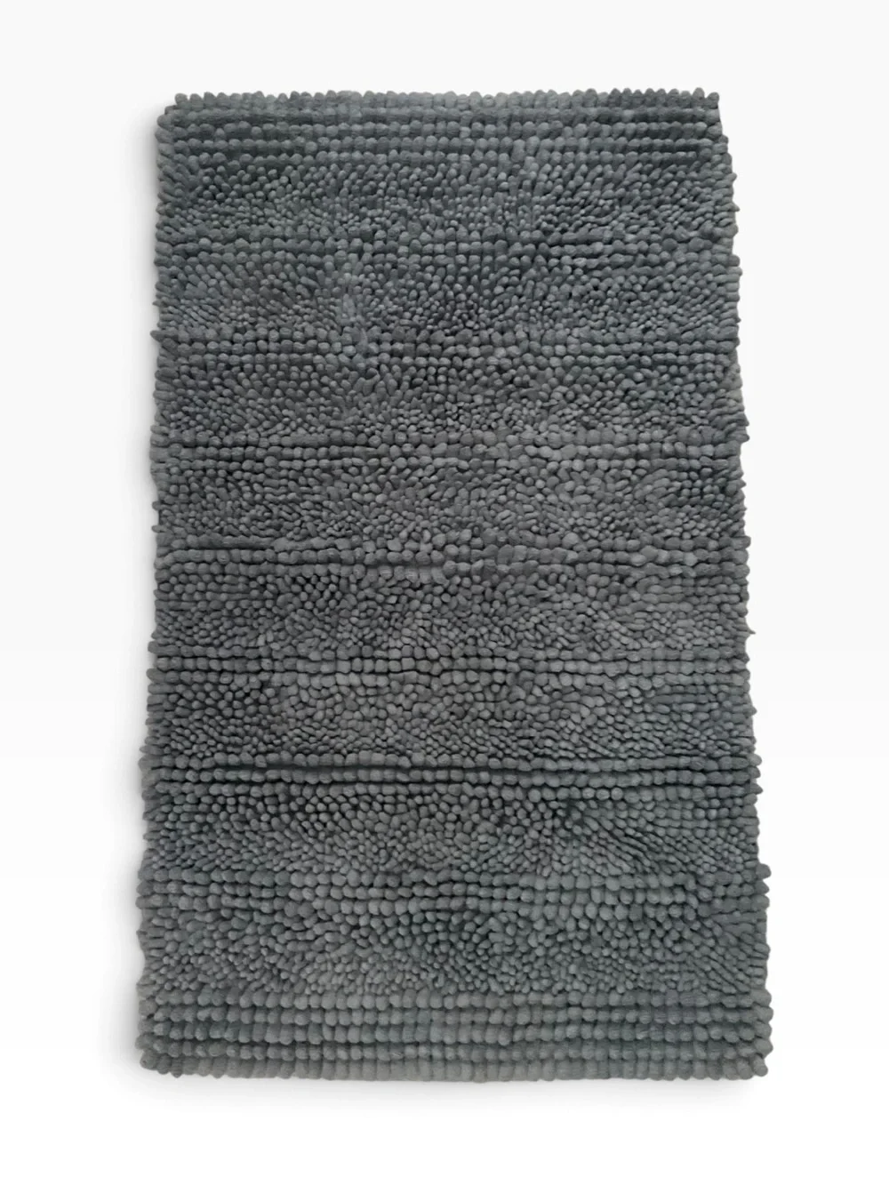 BATH MAT Green Chennile With Textured Shaggy Pebble Loop Surface 21” x 35”